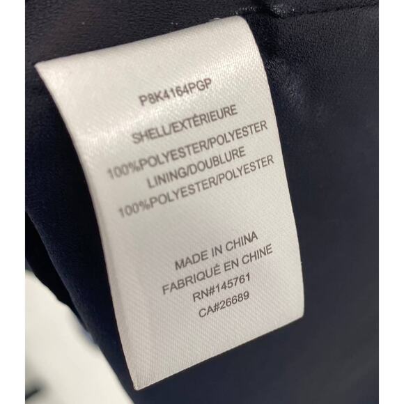 Parker Floral Dress Fit & Flare Faux Wrap Mini Dark Bluebonnet NEW Womens Small - Picture 7 of 8